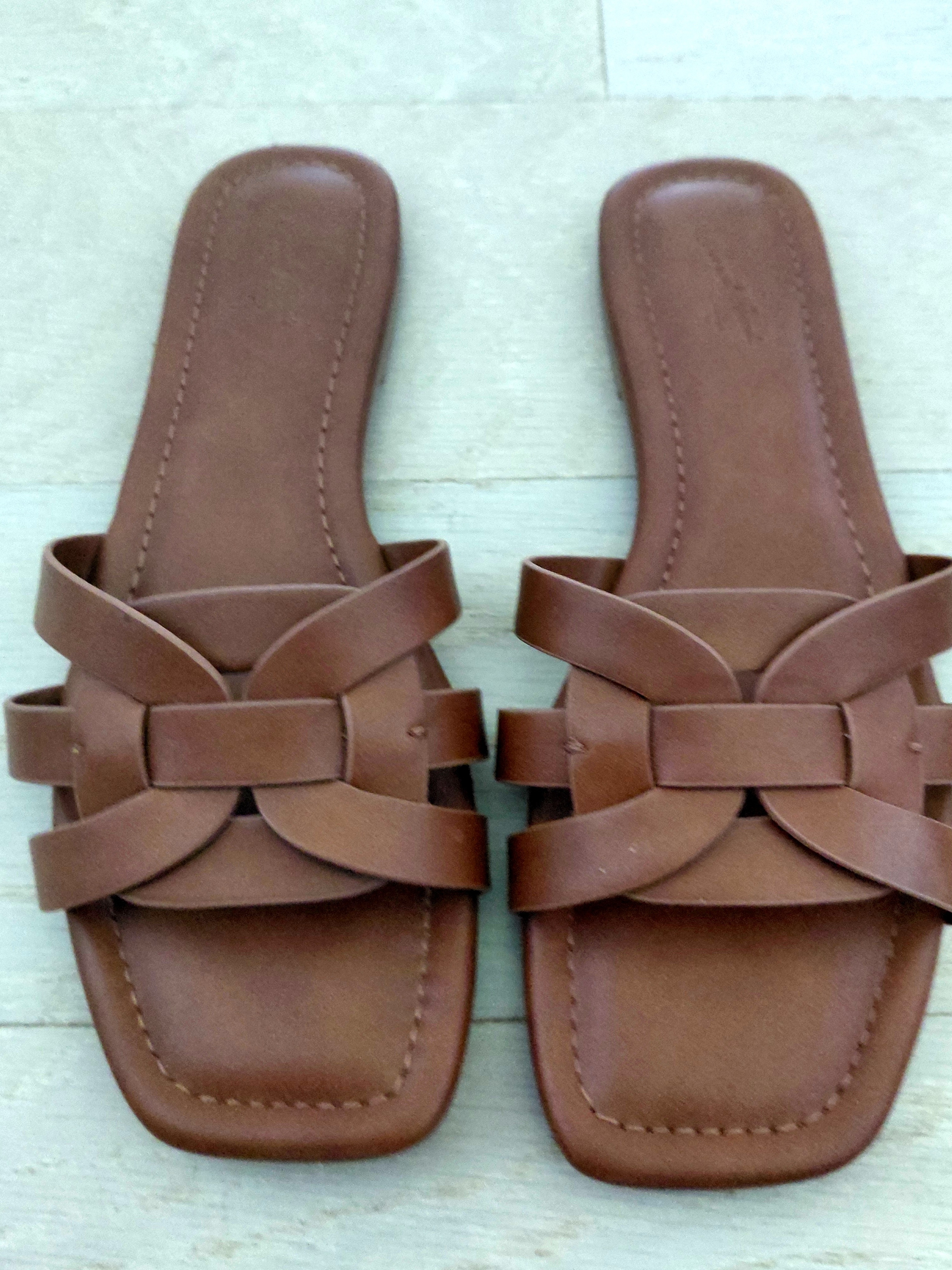 Brown Slide Mules